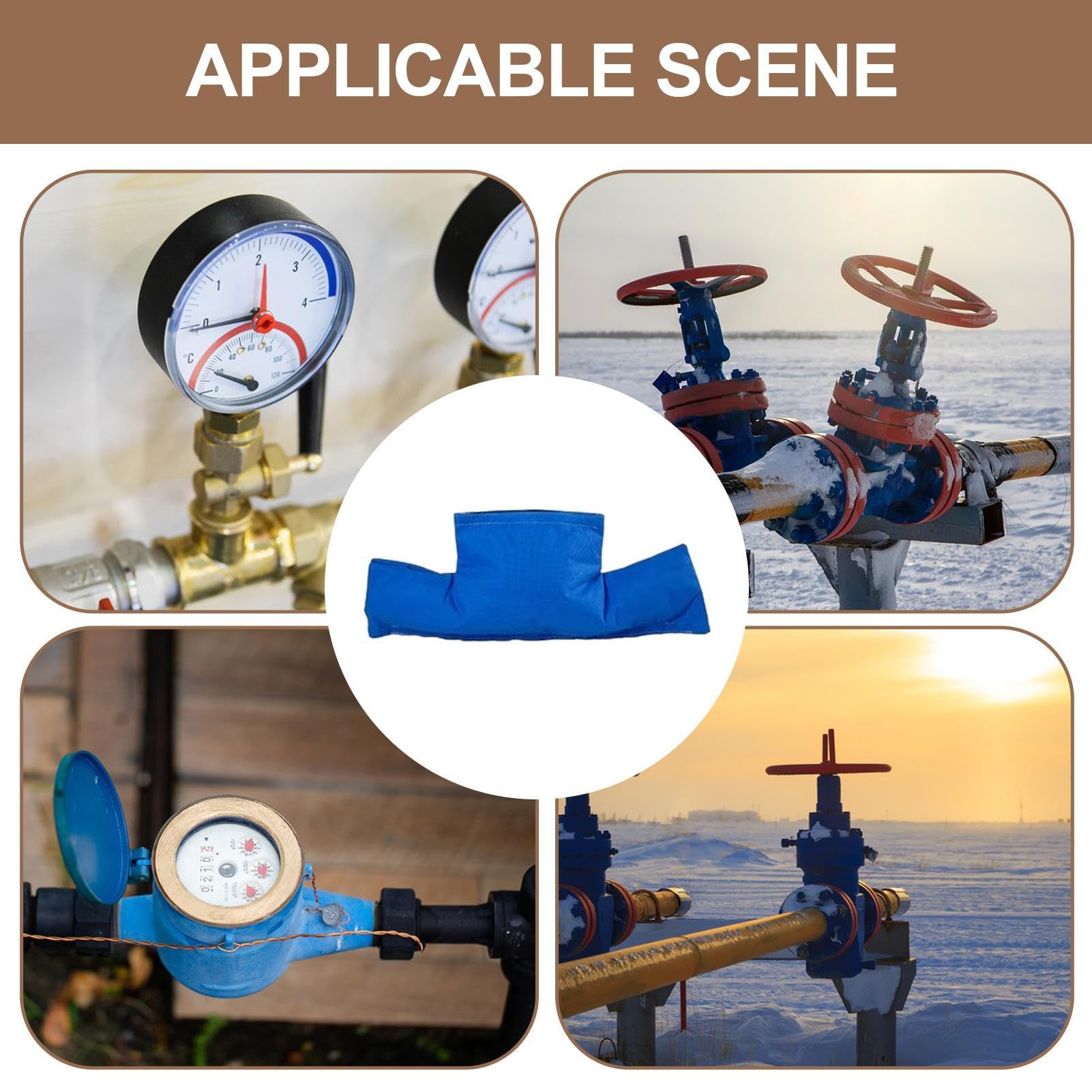 Copertura Antigelo Per Contatore Acqua - 56x24x4.5 Cm, Impermeabile, Con Velcro, Per Inverno - Foto 2