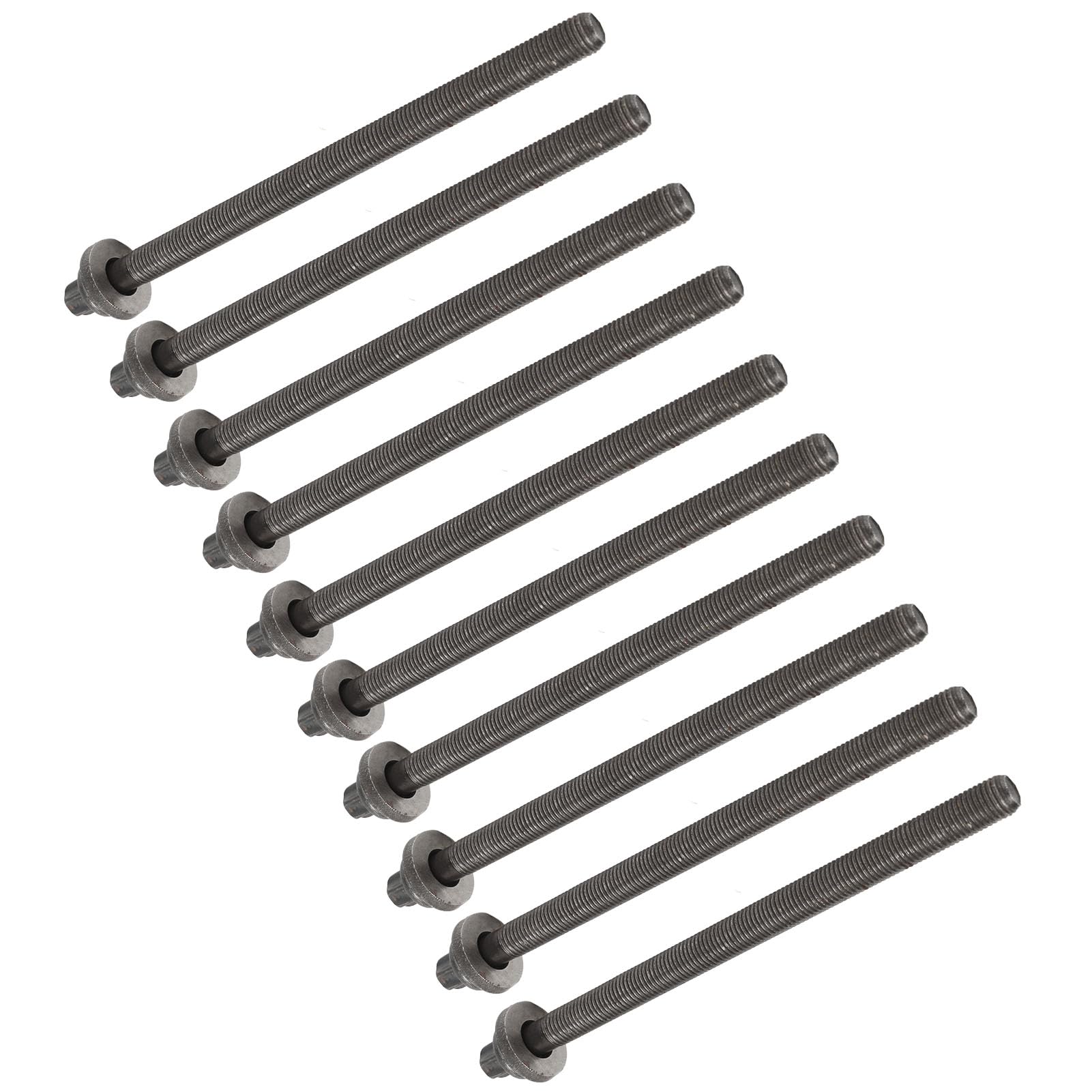 10 pezzi di bulloni per testata del cilindro 90412701, kit di prigionieri per testata del motore ad alta precisione, ricambio in metallo resistente per Meriva Vectra