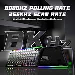 ATTACK SHARK R85 HE Wired 75% RT Mechanical RGB Gaming Keyboard-Moonlight | 8K Polling,0.005mm Accuracy,0.08MS Latency,256K Scan,Hall Effect Magnetic Switch,5 Layer Sound Damped,Driver for PC Mac FPS
