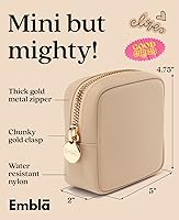 Vista 2 de Bolsa de Maquillaje de Viaje Embla Bolsa de Aseo de Viaje, Arena, Mini, Mini