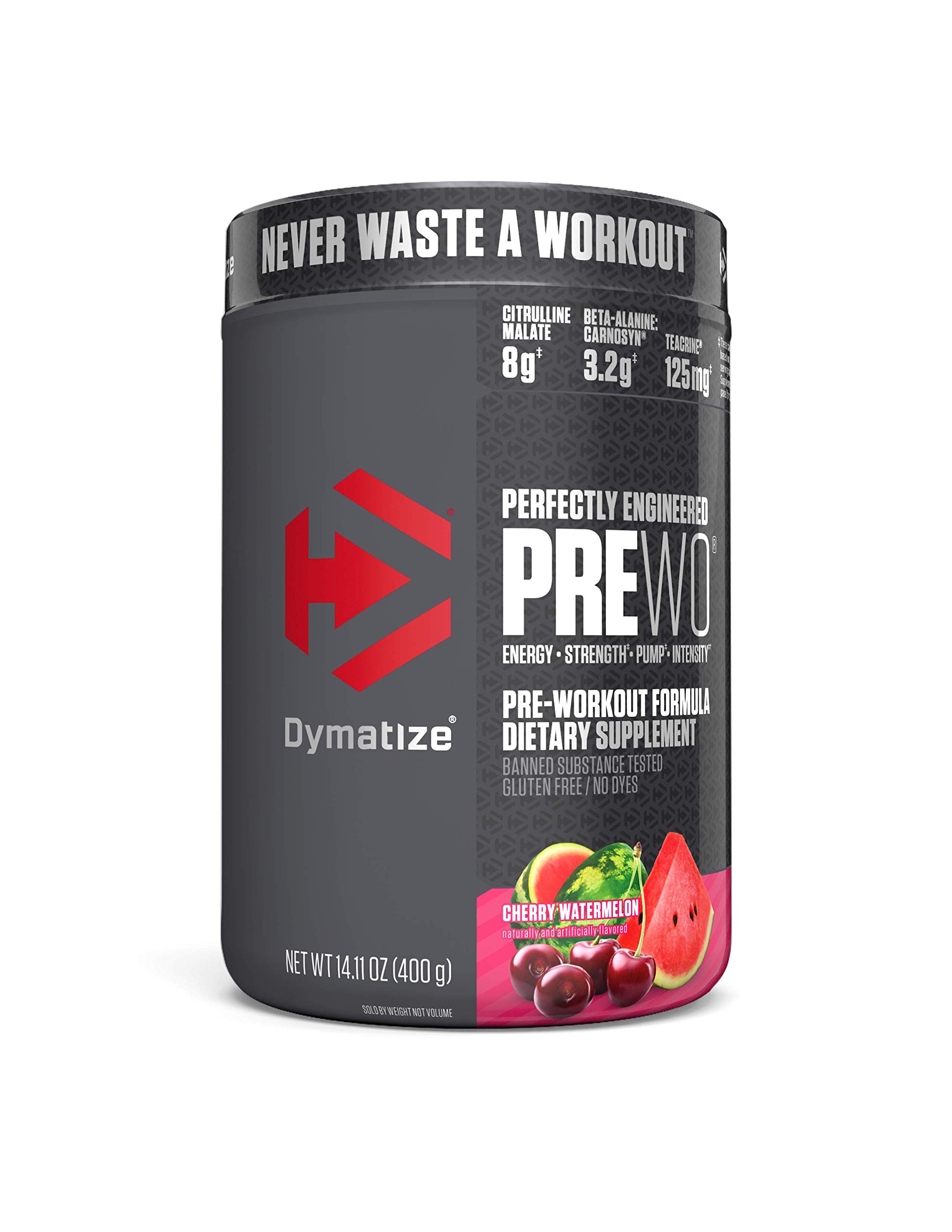 Dymatize Pre Workout Supplement, Cherry Watermelon, 400 Gram