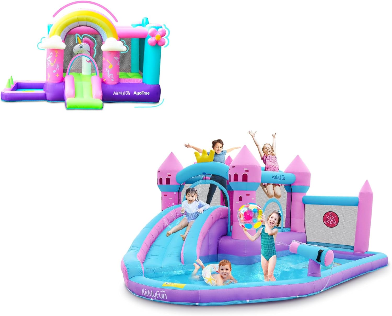 AirMyFun Pink Bounce House