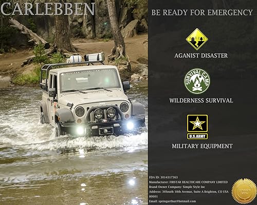 Miniatura 6 de Carlebben Estuche EMT Rip-Away Molle Pouch Ifak Pouch Medical First Aid Kit Utility Pouch 1000D Nylon (con suministros médicos bronceado)