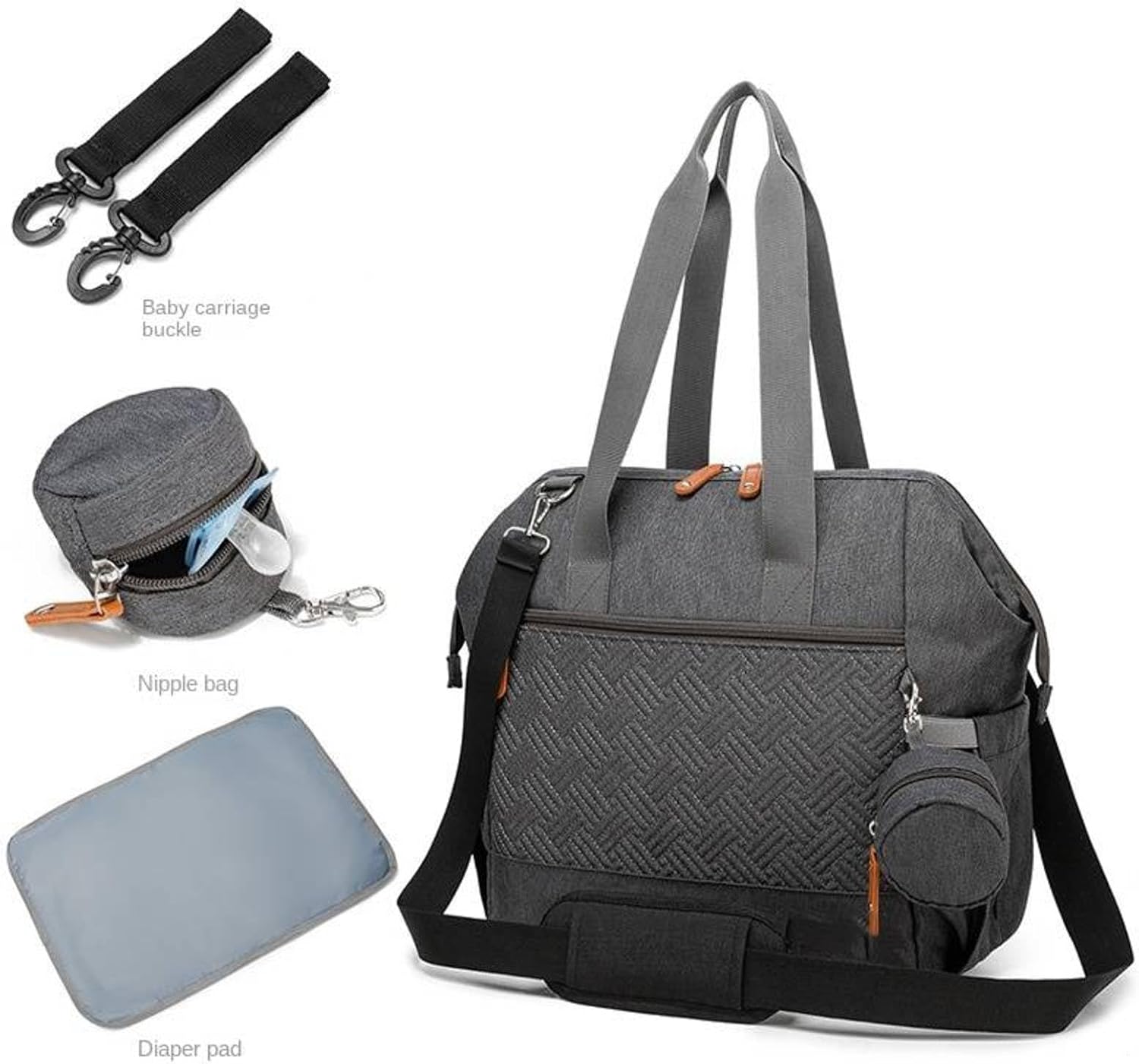 Handbag large capacity mummy bag 4-piece shoulder bag mummy bag