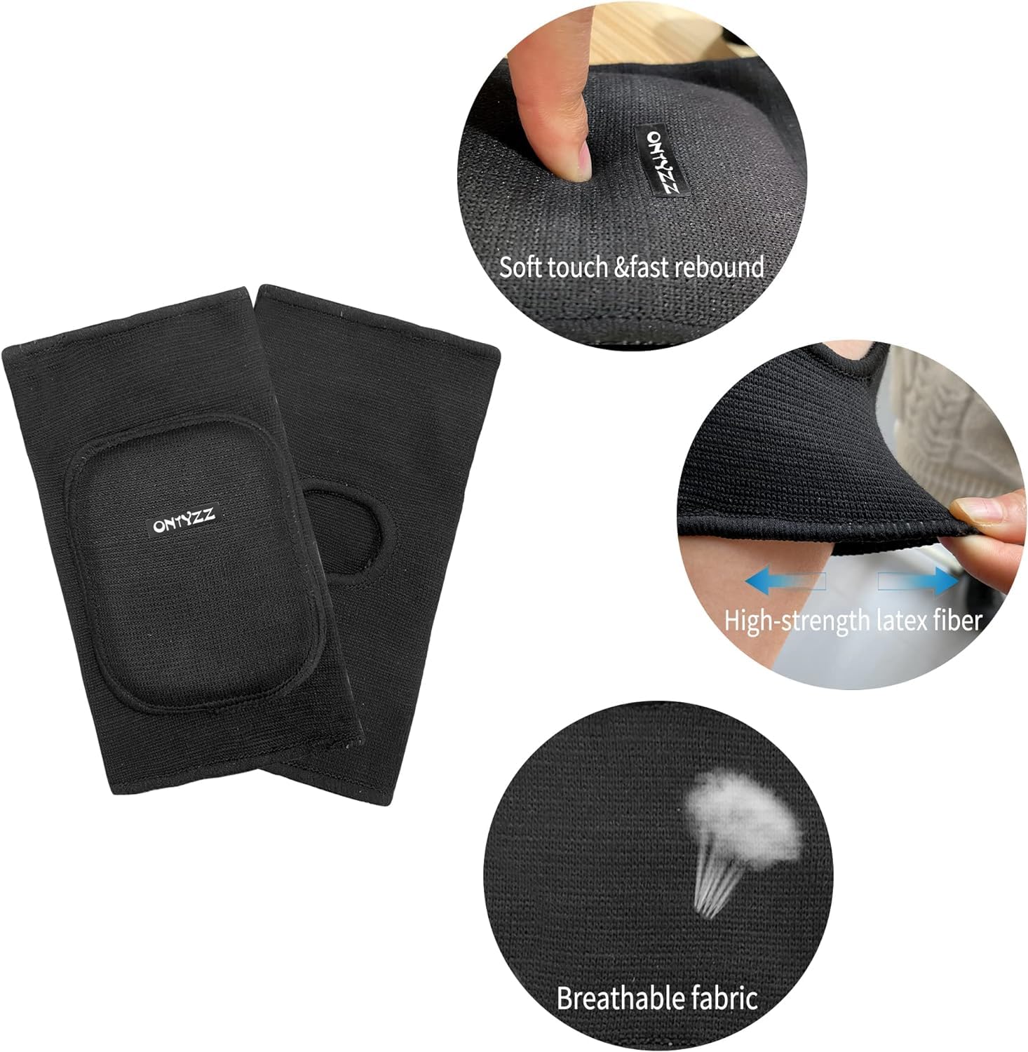 Children Elbow Sleeve 1 Pair Kids Thicken Sponge Padding Breathable Stretchy Elbow Pads for Sports Dance Volleyball Basketball Cycling Elbow Brace Black - Image 3