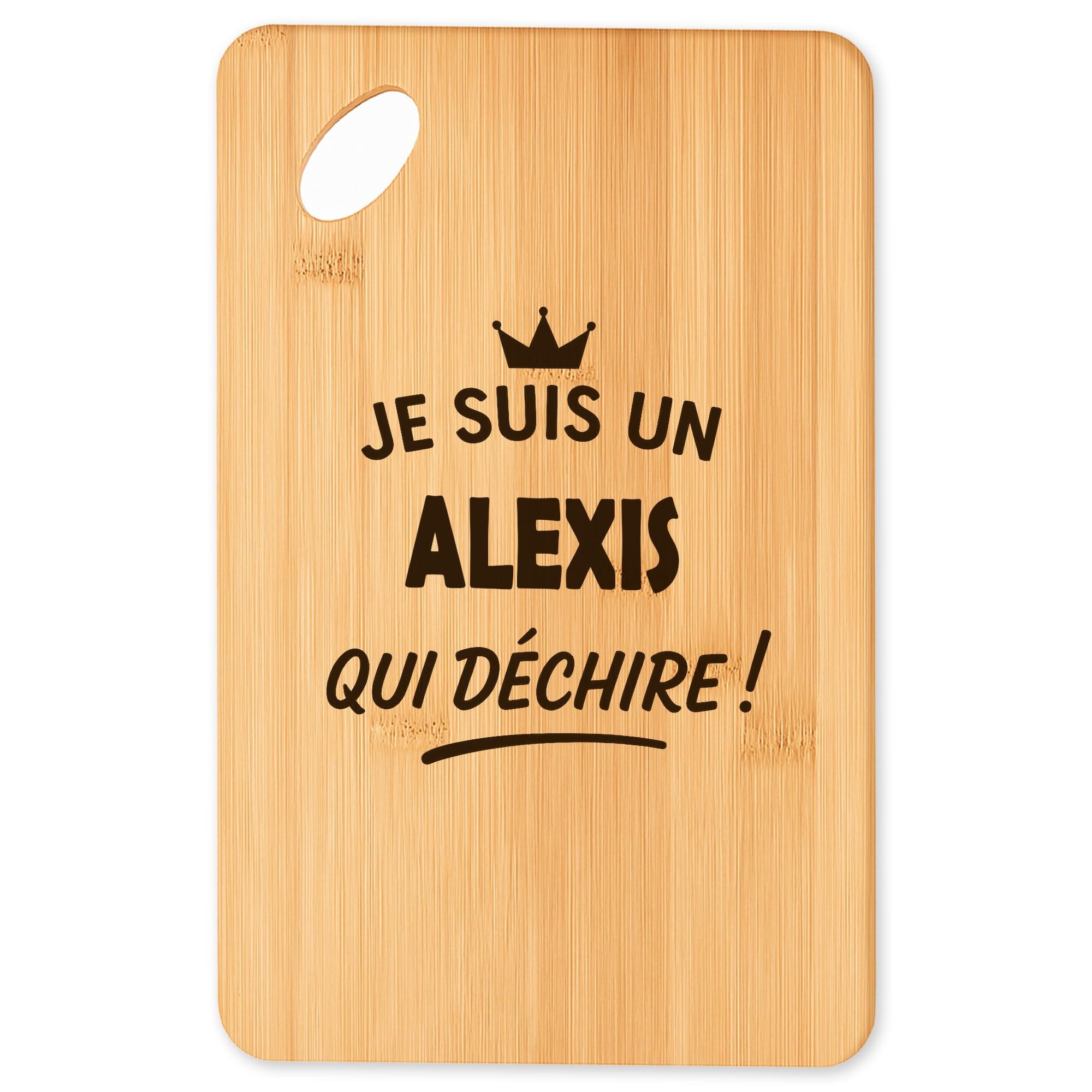 Planche à découper en bambou Alexis 2 pour apéro et barbecue