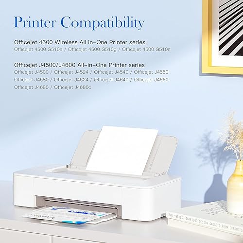 Miniatura 2 de Valuetoner Cartucho de tinta remanufacturado de repuesto para HP 901XL 901 XL compatible con impresoras Officejet 4500, J4524, J4540, J4550, J4580,