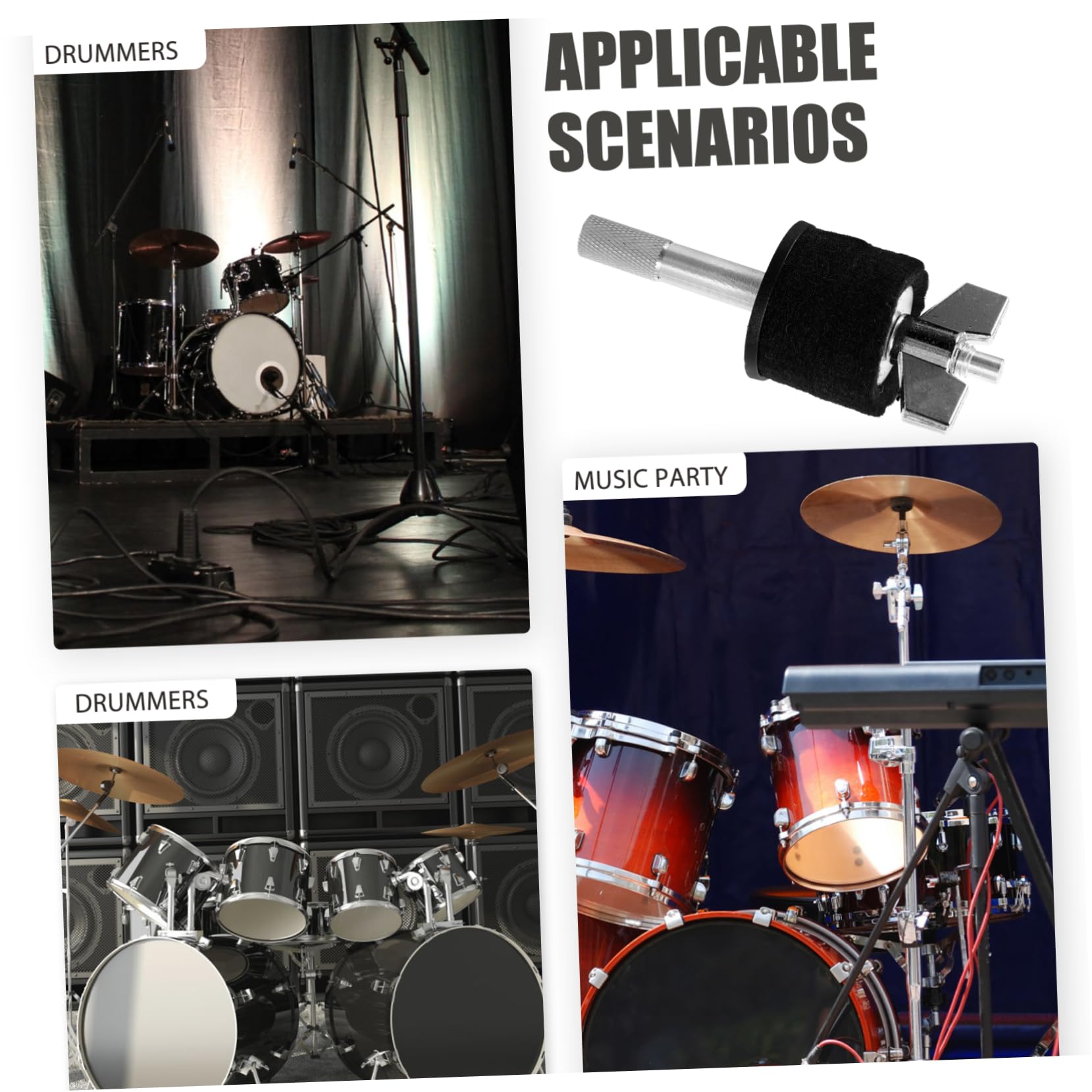 OFFSCH Cymbal Tilter and Stacker Kit Drum Cymbals Mounting Stacker for Percussion