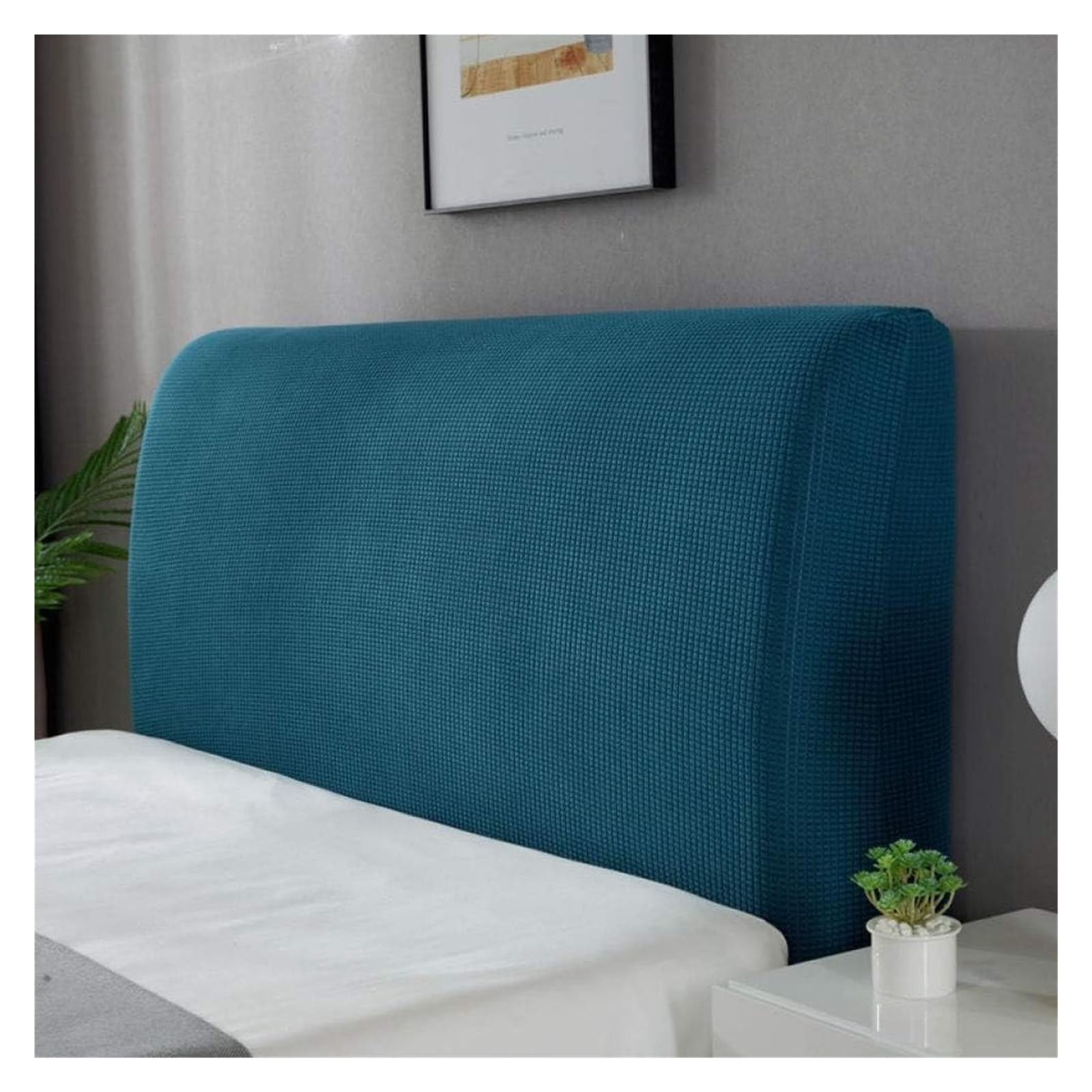 WWQQKJ Funda de cabecera de Cama de algodón Doble, Funda de cabecera de Cama, protección de Muebles, Funda de Tela elástica, decoración de Dormitorio a Prueba de Polvo(2,150 * 70CM)