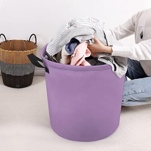 Miniatura 8 de Bolsa grande para ropa sucia, color morado violeta, plegable, para ropa sucia, para dormitorio universitario, artículos esenciales para la familia