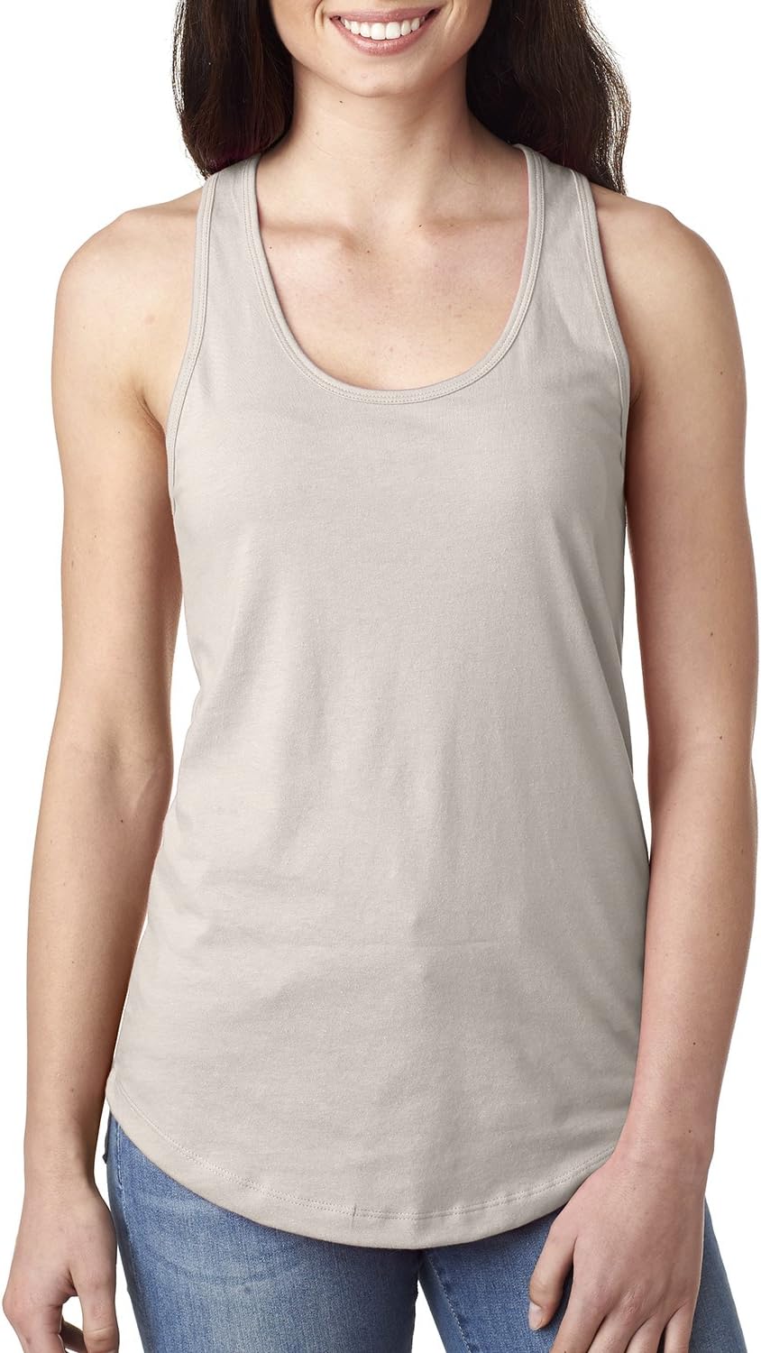 Next Level Apparel Racerback Tank (N1533) Silver, M