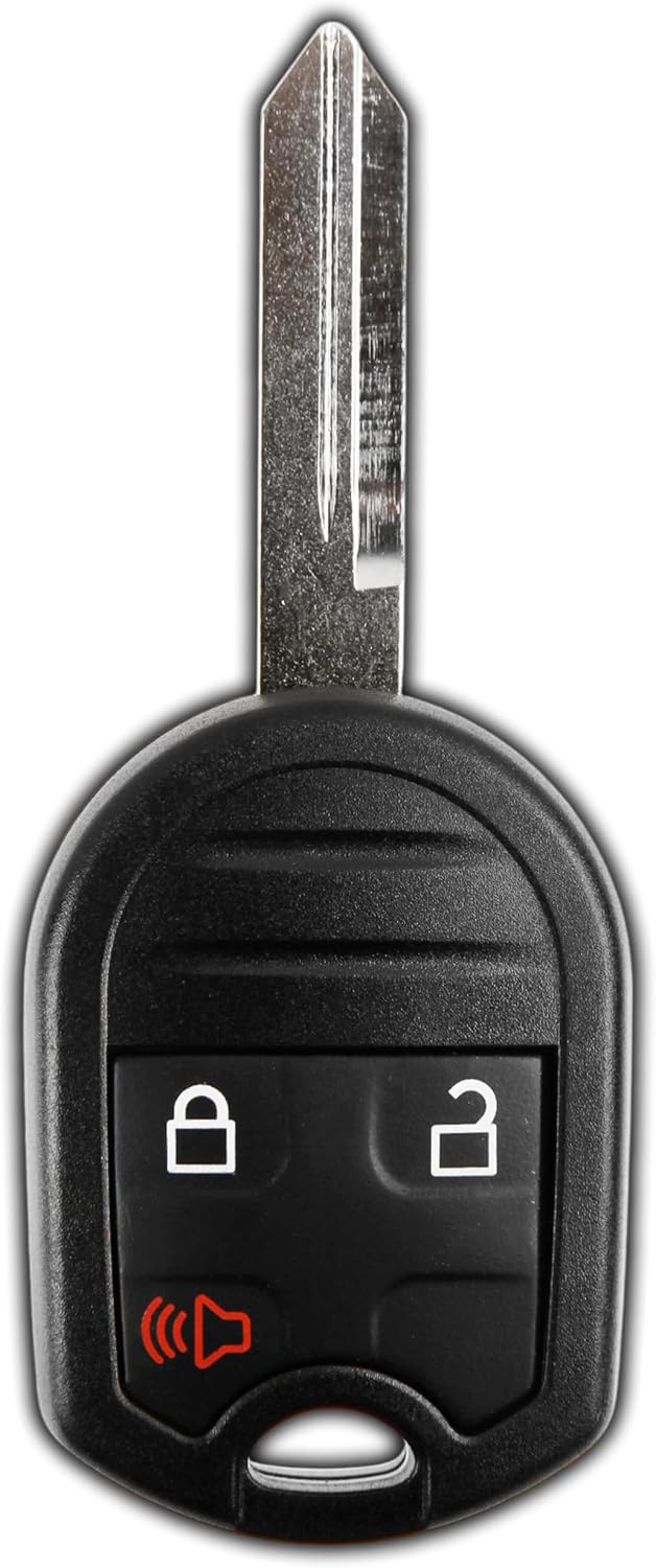 KeylessOption Key Fob for 2001 2002 2003 2004 2005 2006 2007 2008 2009 2010 2011 2012 2013 2014 2015 2016 2017 2018 Ford Lincoln Mercury Remote, 3-Button CWTWB1U793, Programming Guide Included