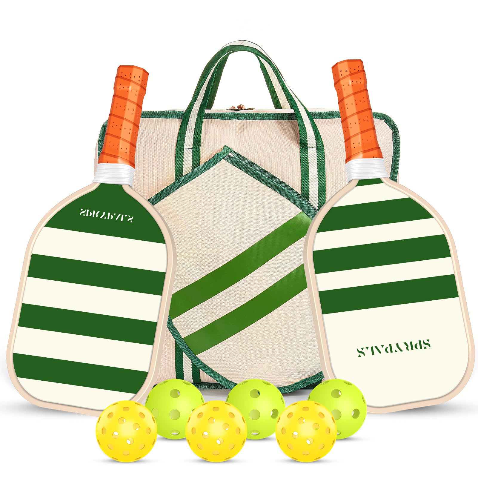 Pickleball Paddles,USAPA Approved Fiberglass Surface with Polypropylene Core Pickleball Set Premium Pickleball Rackets Pickleball Paddle Set ​for Men Women(Customized)