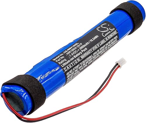 LIONX Reemplazo de batería para altavoz de audio Nyne Fit Modelo Vibe Número de pieza Nyne INR18650 2S1P CS-NNV100SL 2600mAh  19.24Wh 7.4v Color