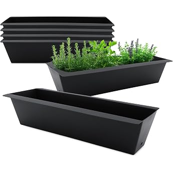 Planter Insert for Euro Pallet - 6 Pieces / Silver - Flower Box Balcony Box