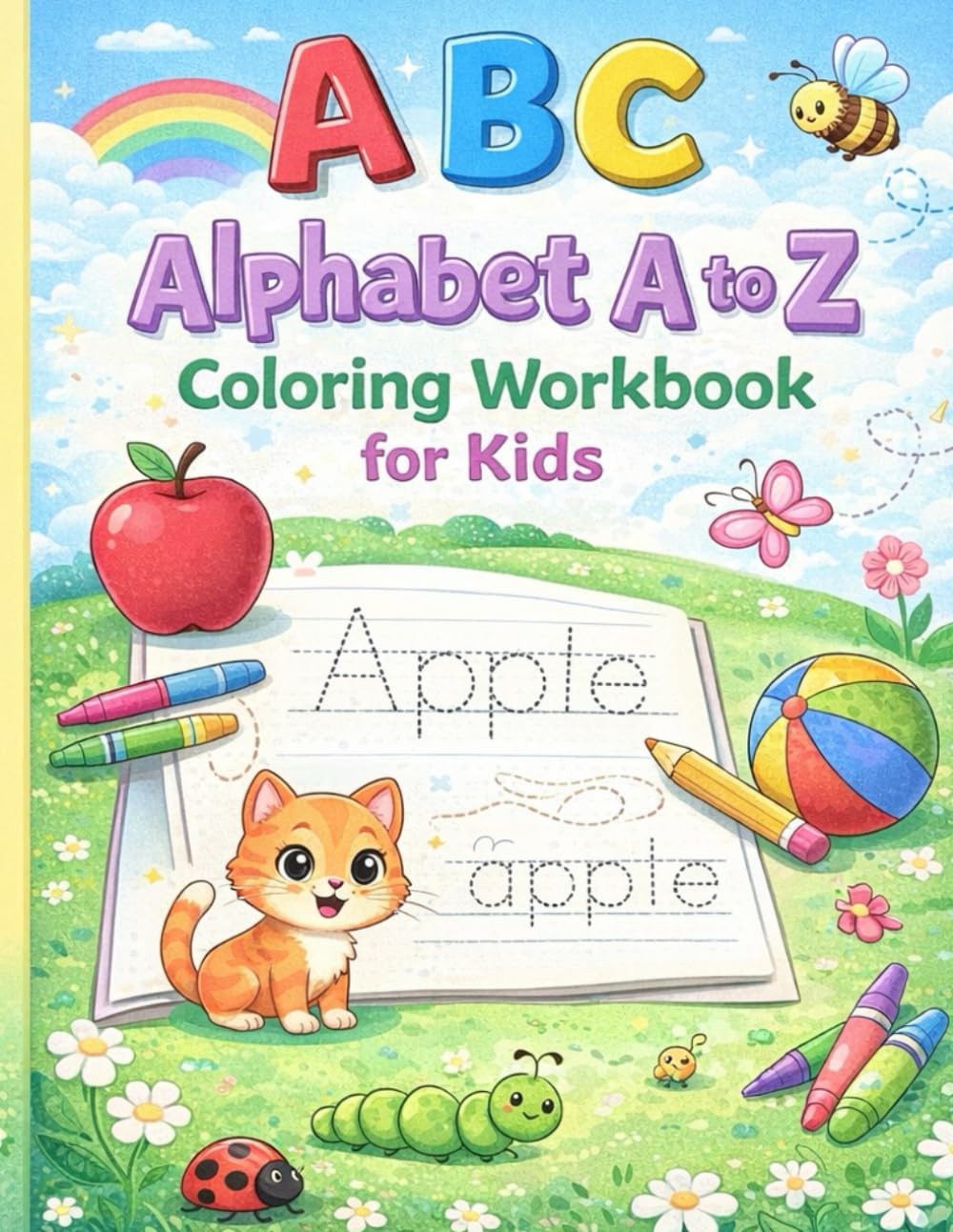 Alphabet A to Z Coloring Workbook for Kids Color, Trace, and Learn Letters from A–Z (ABC Learning & Coloring Series for Kids)