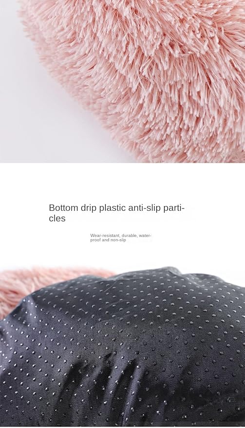 Cama Redonda para Gatos y Perros Pequeños 50cm Lavable Antideslizante miniatura 8