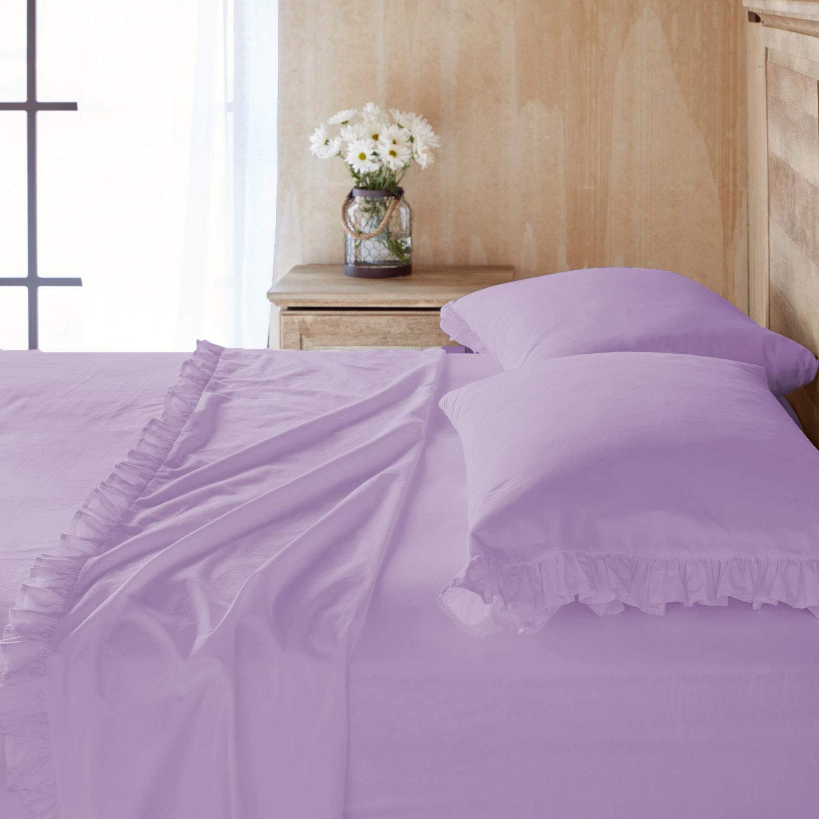 Parure de lit lavande king size pour chambre parentale cosie