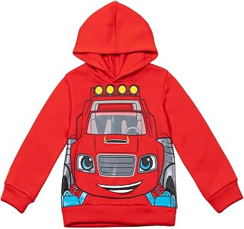 Blaze and the Monster Machines Zeg Stripes Pickle Fleece Pullover Hoodie and Jogger Pants Outfit Set Toddler to Big Kid