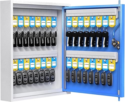 DiDiHere Caja de 32 cerraduras de llaves, organizador de gabinete de llaves, soporte de pared para guardar llaves, hotel, llaves de coche y casa, disponible en Yaxa Venezuela