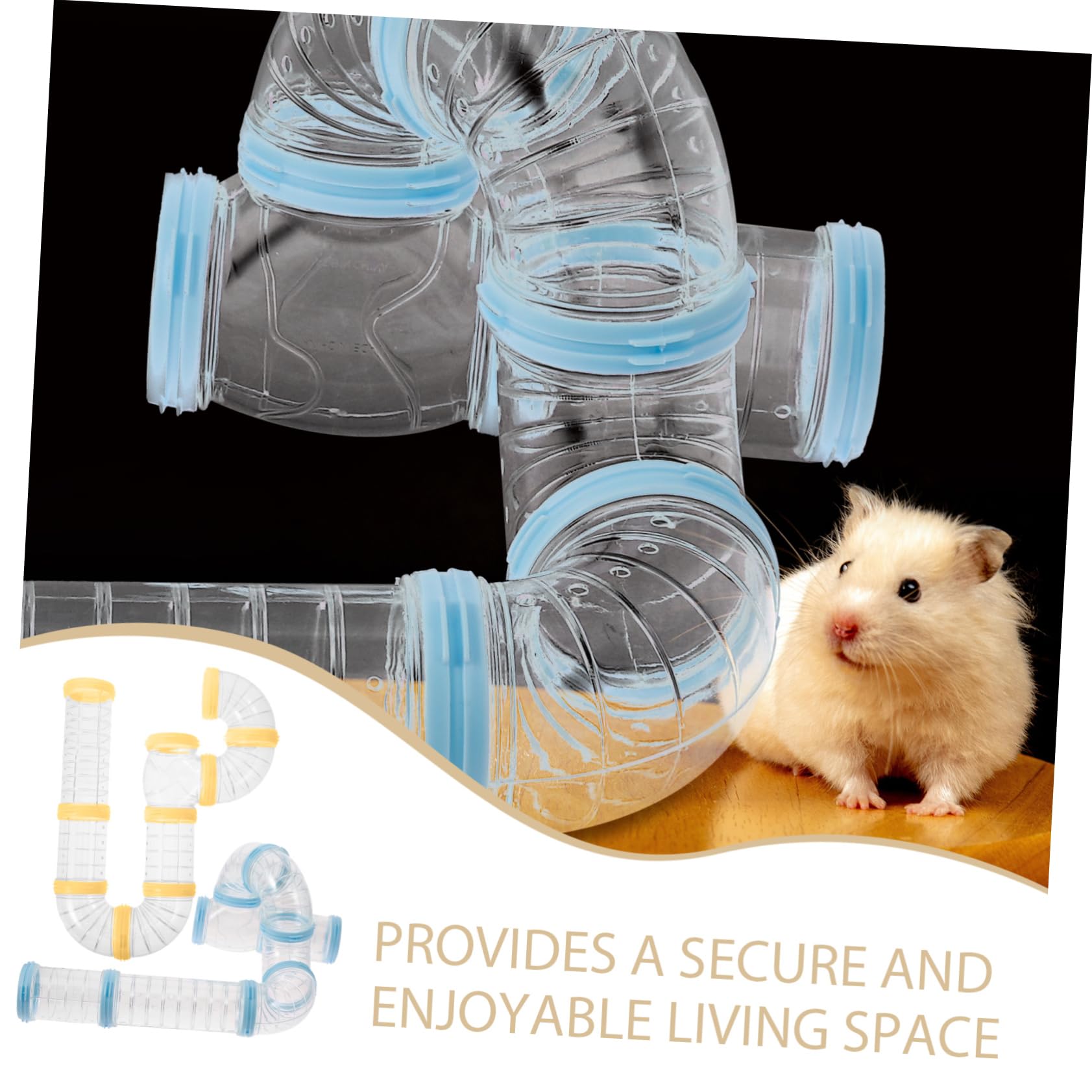 Hamsterkäfigröhre mit Selbstgemacht Verbindung, 2 Satz aus Pp, Abnehmbar