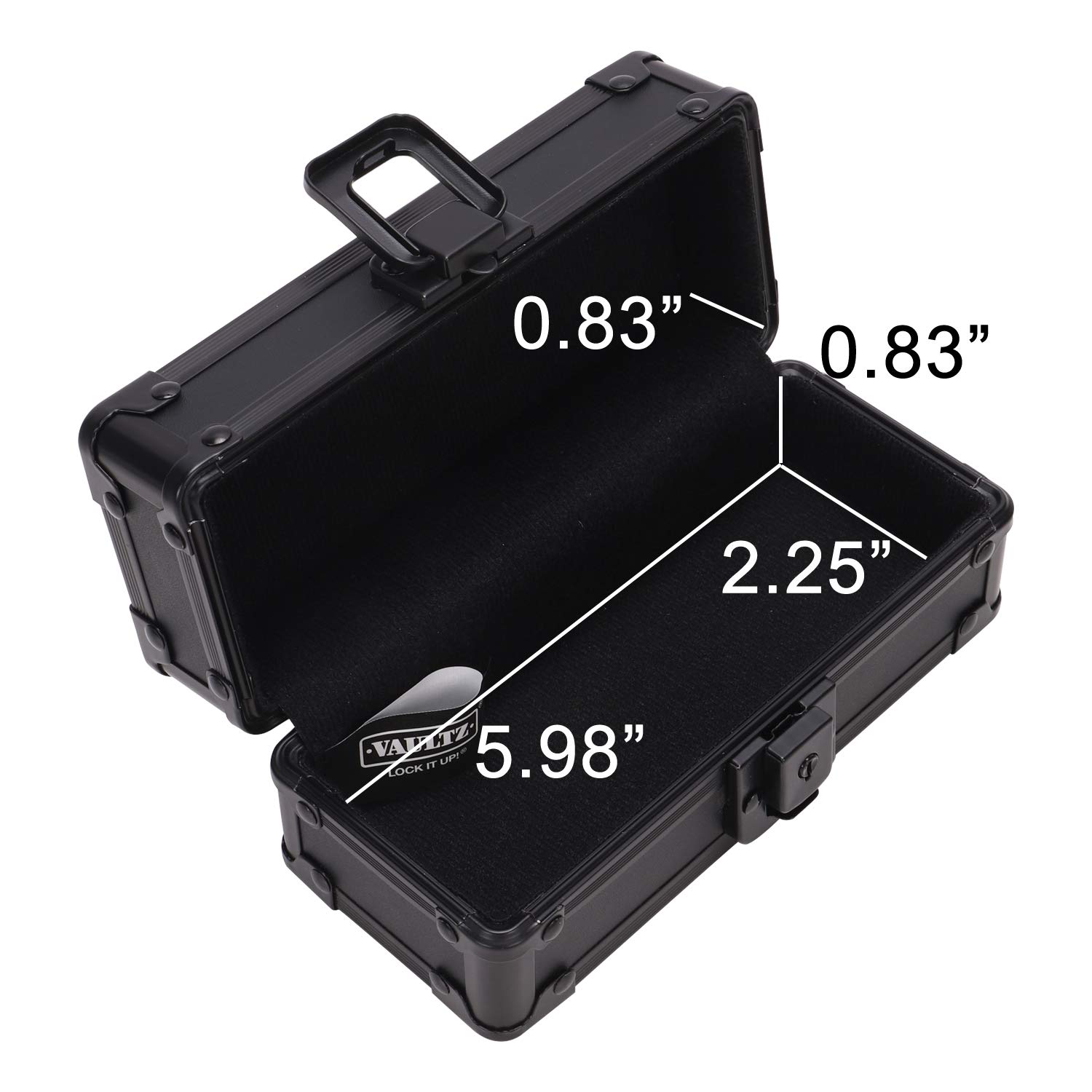 Vaultz Locking Sports Sunglass Case, Tactical Black (VZ03632