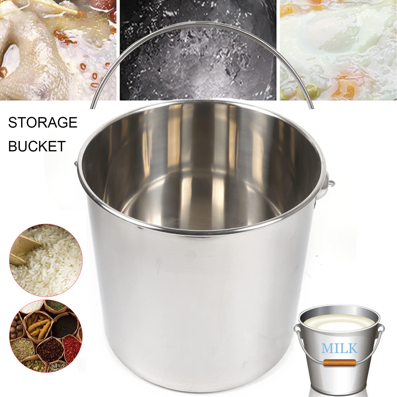 Secchiello Portabevande In Acciaio Inox Opaco Kitchen&Go - 22x20 Cm, Mantiene Fresco Champagne E Bevande Con Ghiaccio