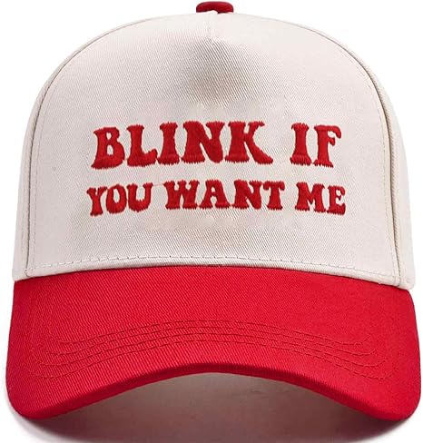 Funny Trucker Hats Embroidered Vintage Snapback Hat for Women Put It On My Husband's Tab Hats Gag Gifts Baseball Cap Red