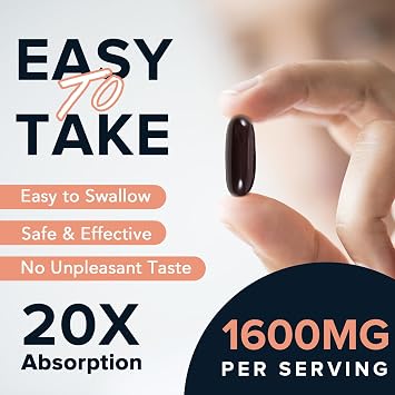 1600 mg Liposomal NAD Supplement, 98% Pure NAD+ Supplement, Superior Absorption, Alternative to Nicotinamide Riboside or NADH to Boost NAD+ for Aging Defense, Energy, Longevity,60 Softgels