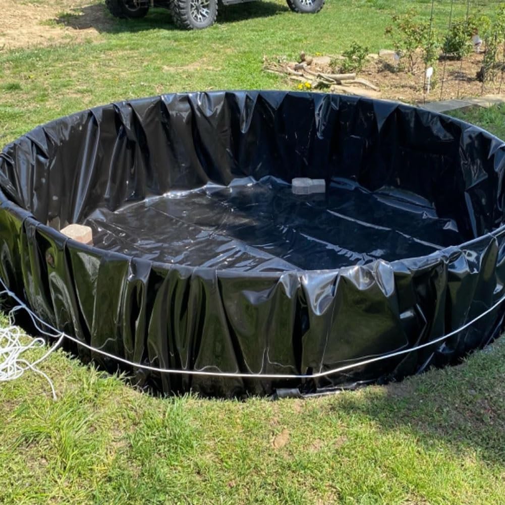 Wodoodporna wkładka HDPE do stawu ogrodowego - 4,5 x 5,0 m - wkładka do stawu rybnego na zewnątrz, łatwa w instalacji i konserwacji