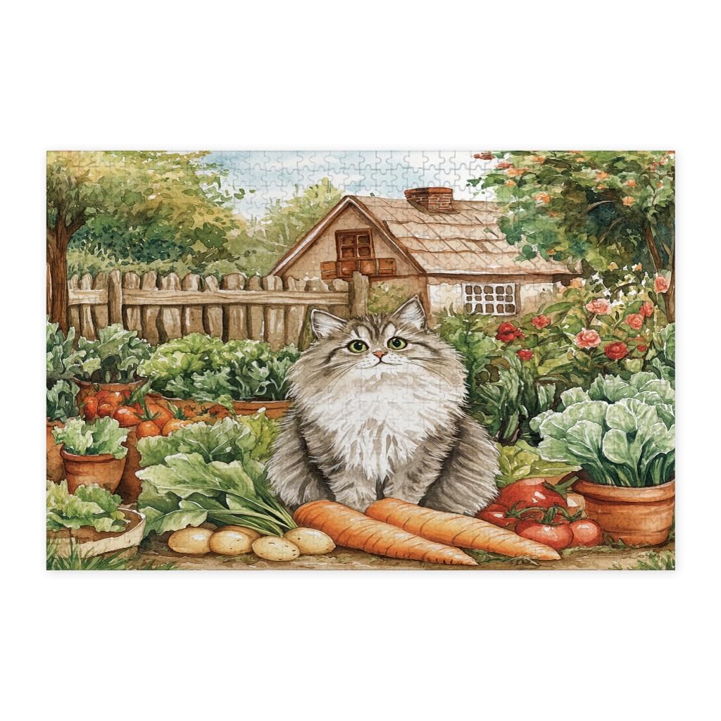 Rompecabezas de madera de gatitos de primavera: entretenimiento creativo y decoración 7