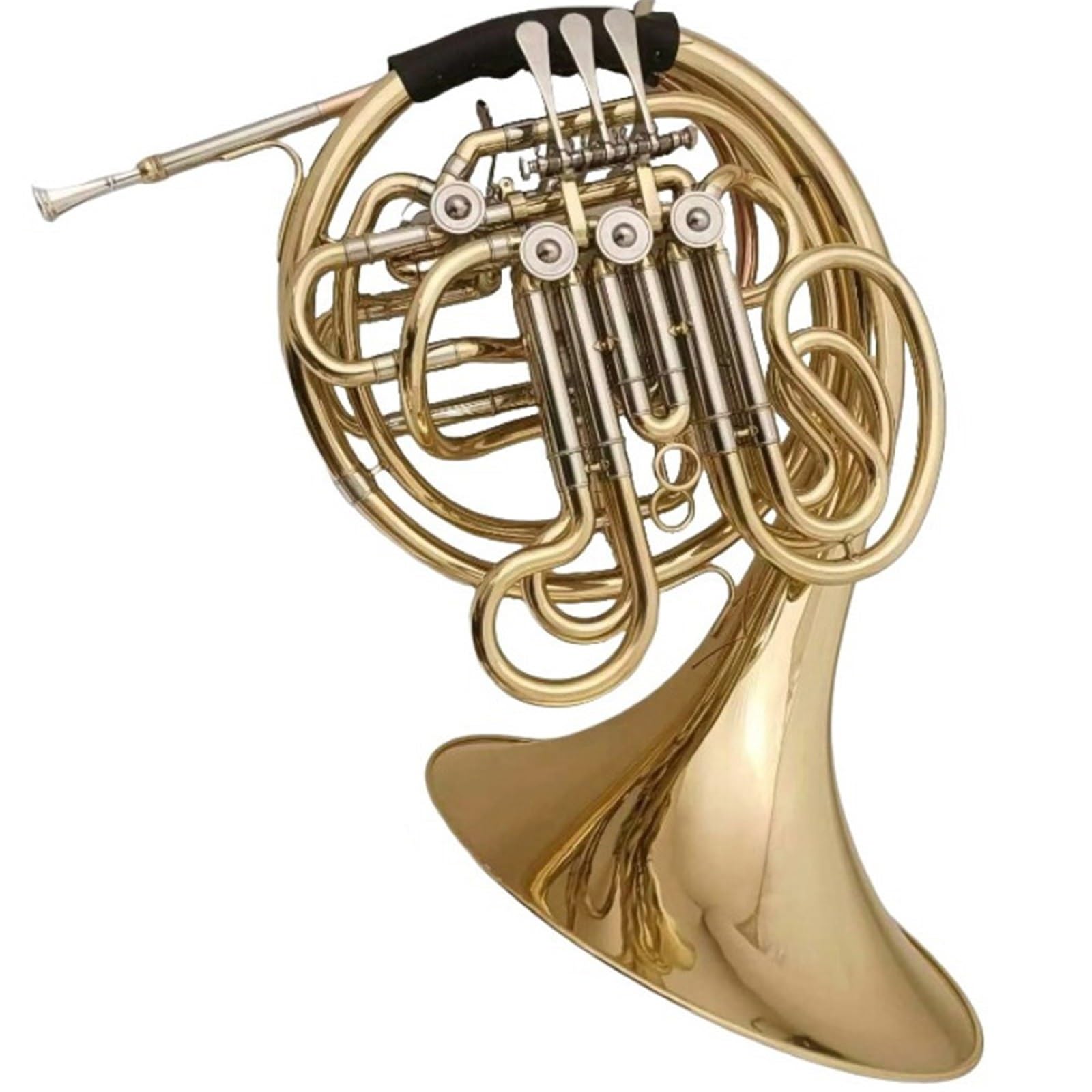 Waltornia dla początkujących Instrument waltorniowy z czterema klawiszami i dwoma rzędami(Tricolor)