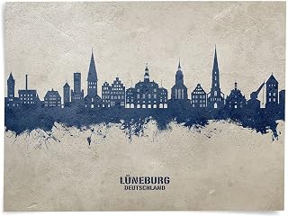 Lüneburg Germany Skyline art print poster, unframed -27702