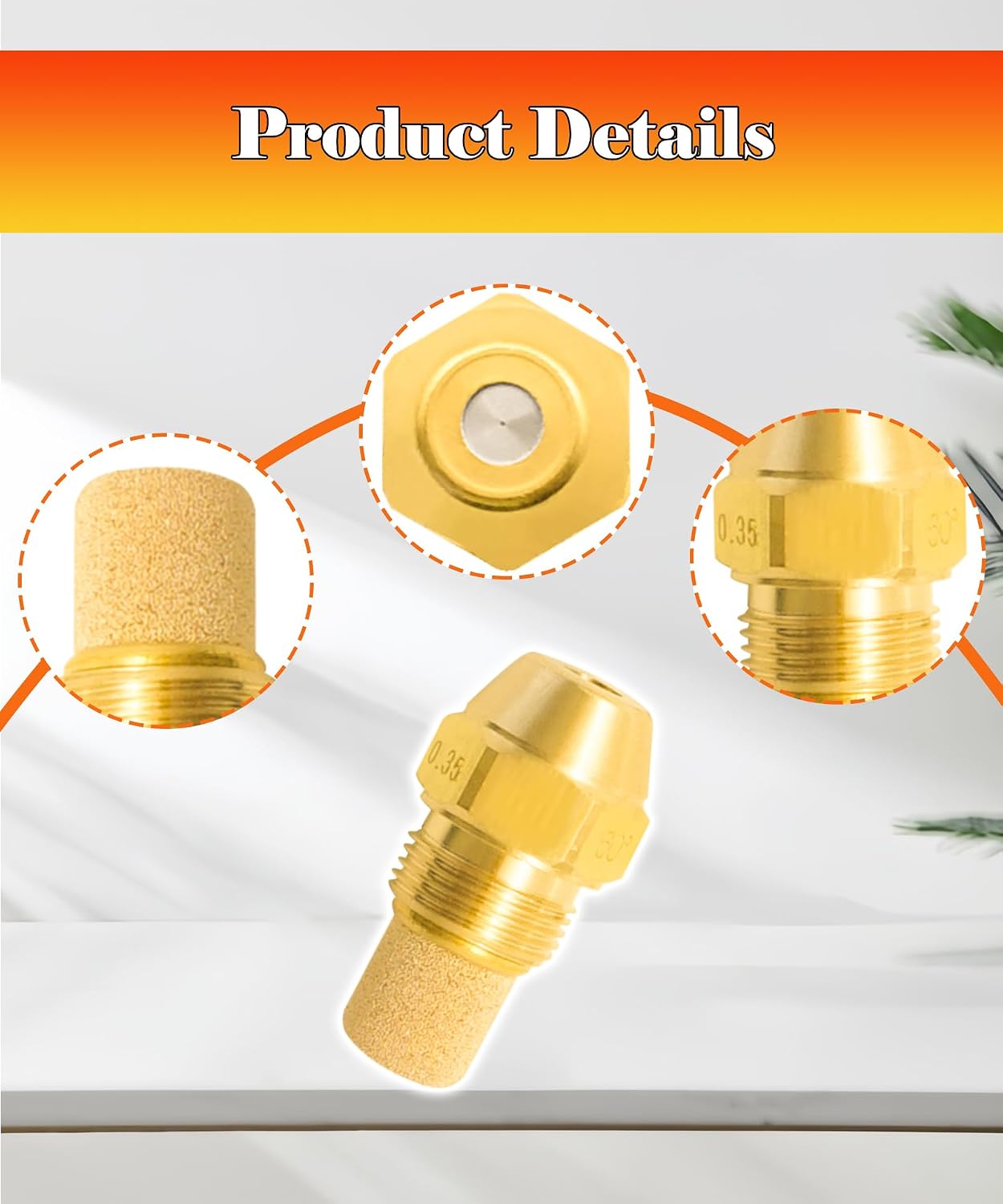 ‎WPX-886-41A Fuel Nozzle 0.35 Gallon, 60 Degree(S)