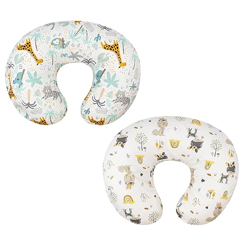 Babygoal Fundas de almohada de lactancia para madres lactantes, algodón tejido, 20 x 16 x 5.5 pulgadas, fundas de cojín de lactancia materna, recién