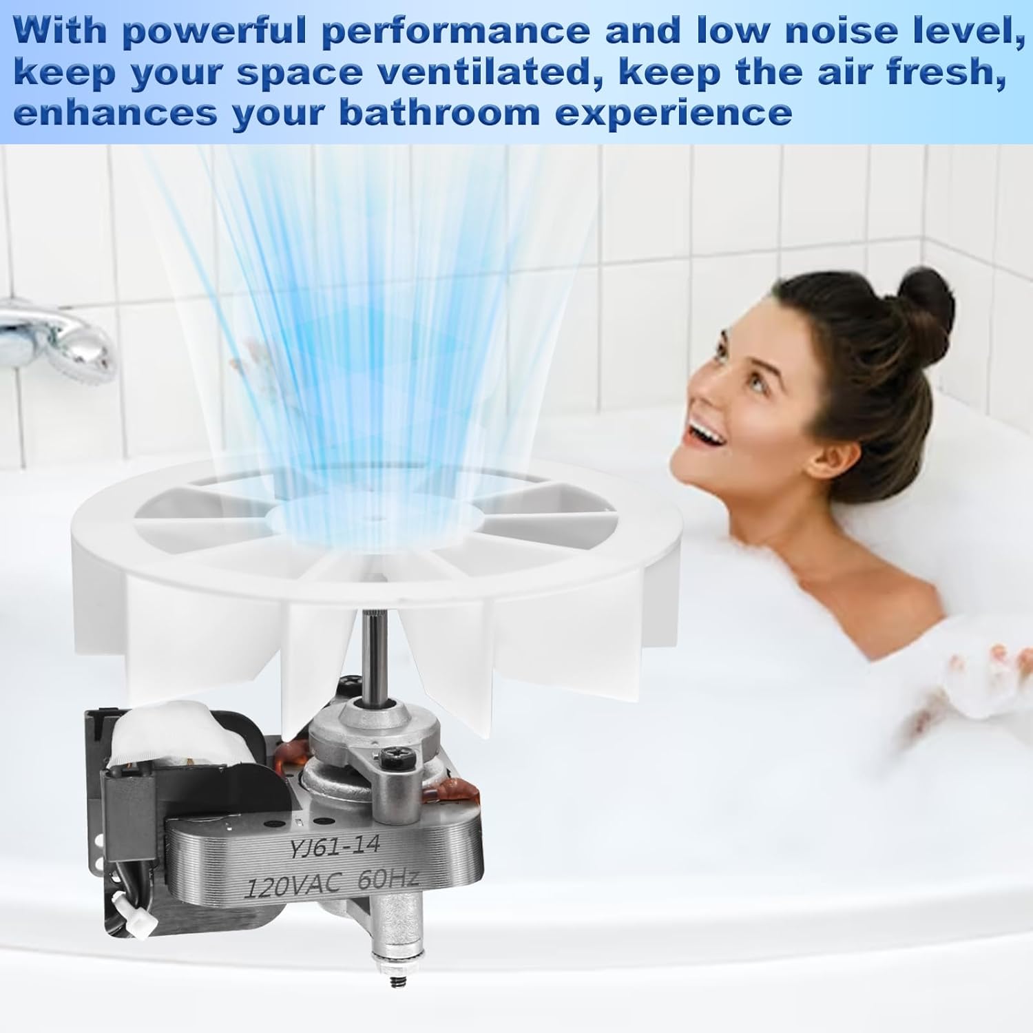 S0503B000 Bathroom Fan Motor Compatible with Broan Nutone 763RLN, 763RL B, 763RLN B, 763RLL Unit, Fit for 763RLN-R01, 663LCN, 763RL/769RL A Exhaust Fan Motor Replacement 50 CFM