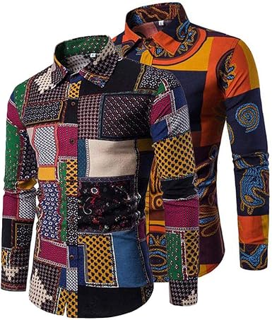 Allthemen Mens Funky Floral Printed 