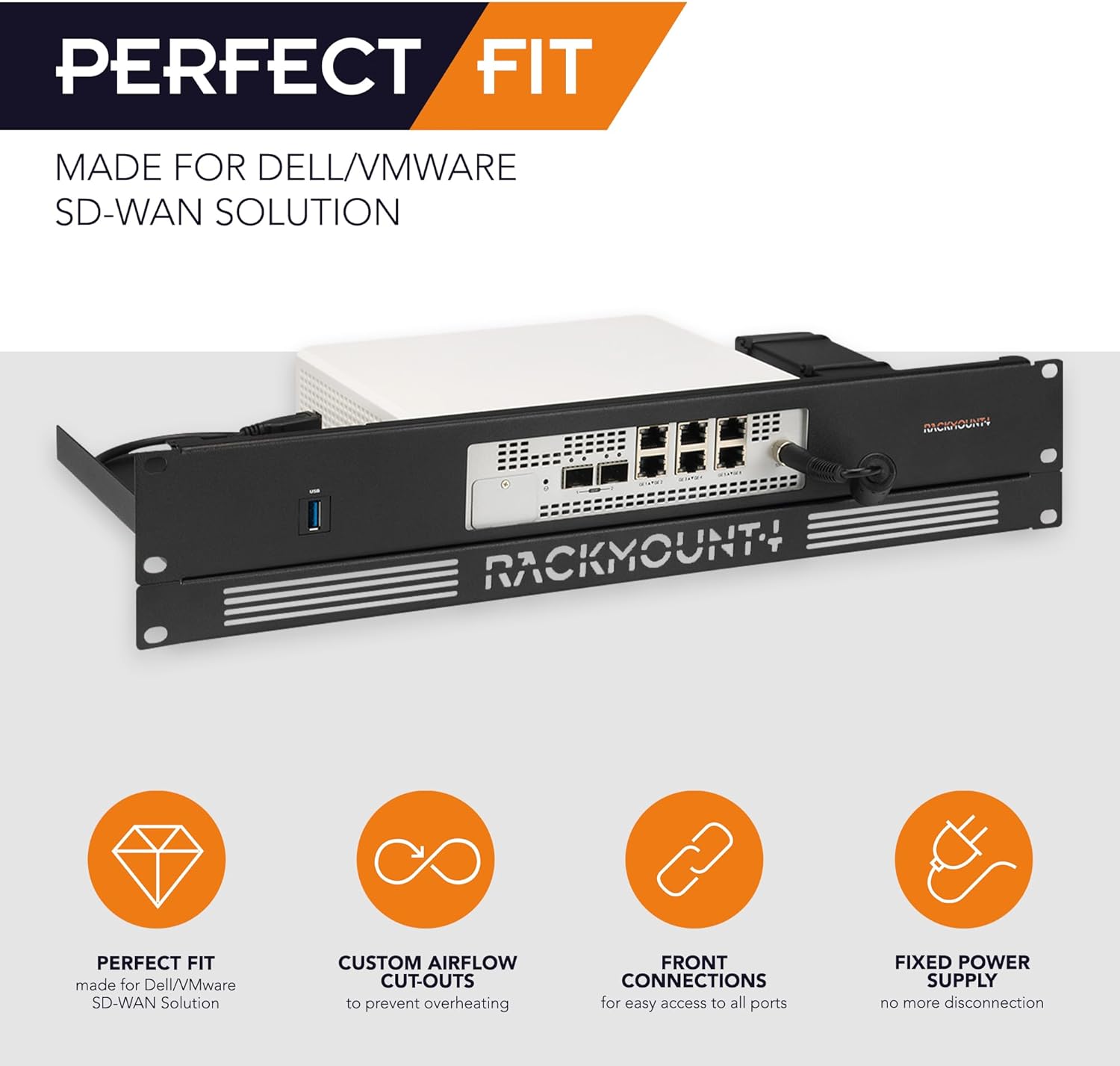 Rackmount.IT Kit Compatible with Dell/VMware SD-WAN Edge 600 Series