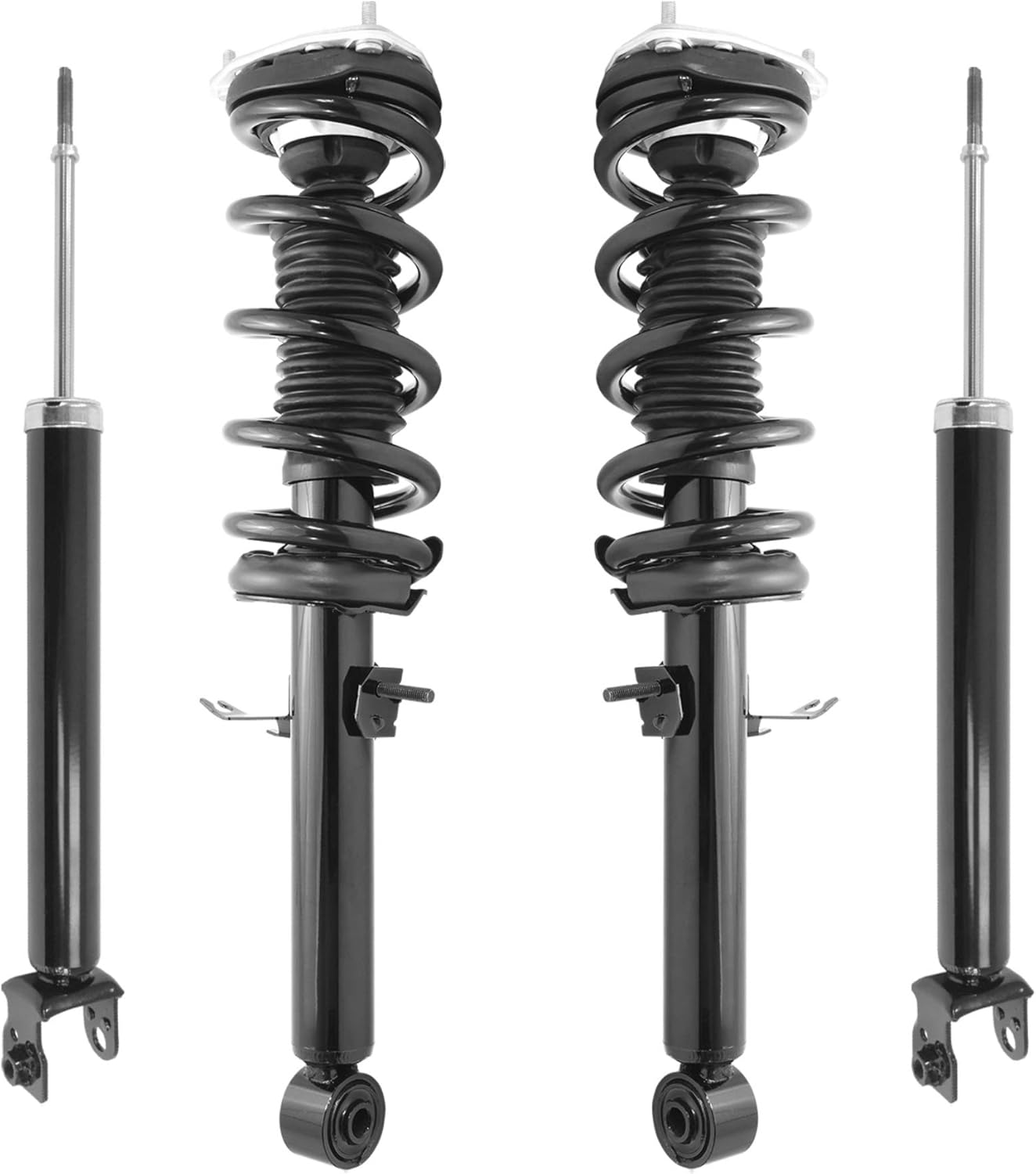 Unity Automotive 4-11405-255150-001 Front and Rear Replacement Complete Strut Assembly Shock Kit Fits 2009-2016 Nissan 370Z : Automotive