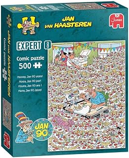 Jumbo Jan Van Haasteren Expert 8 – Hurra, Jan Wird 90! - 49 x 35 cm