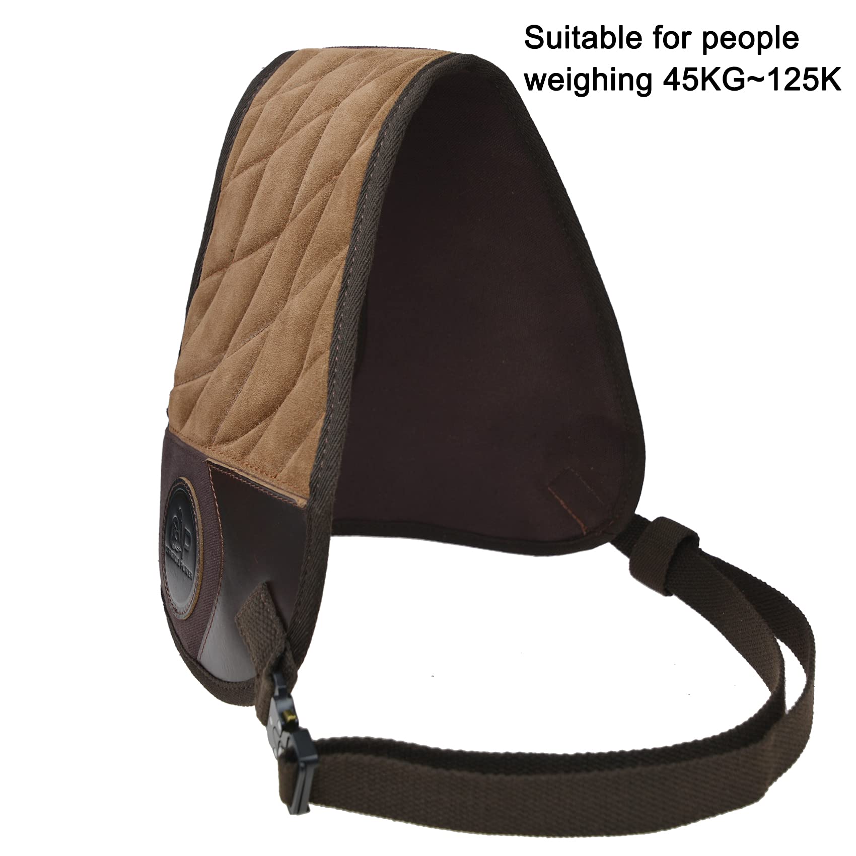 WAYNE'S DOG Verstellbares Gewehr Shotgun Shield Schulterschutz Recoil Pad, Gepolsterte Lederhemd Weste zum Schießen (Kaffee)