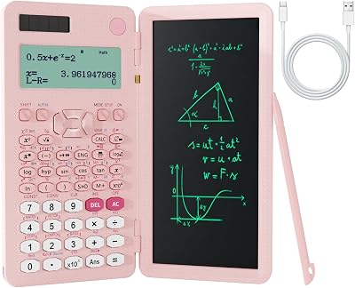Calculadora Científica Con Tableta De Escritura LCD, Alimentación Solar Y De Batería, Para Oficina Y Escuela