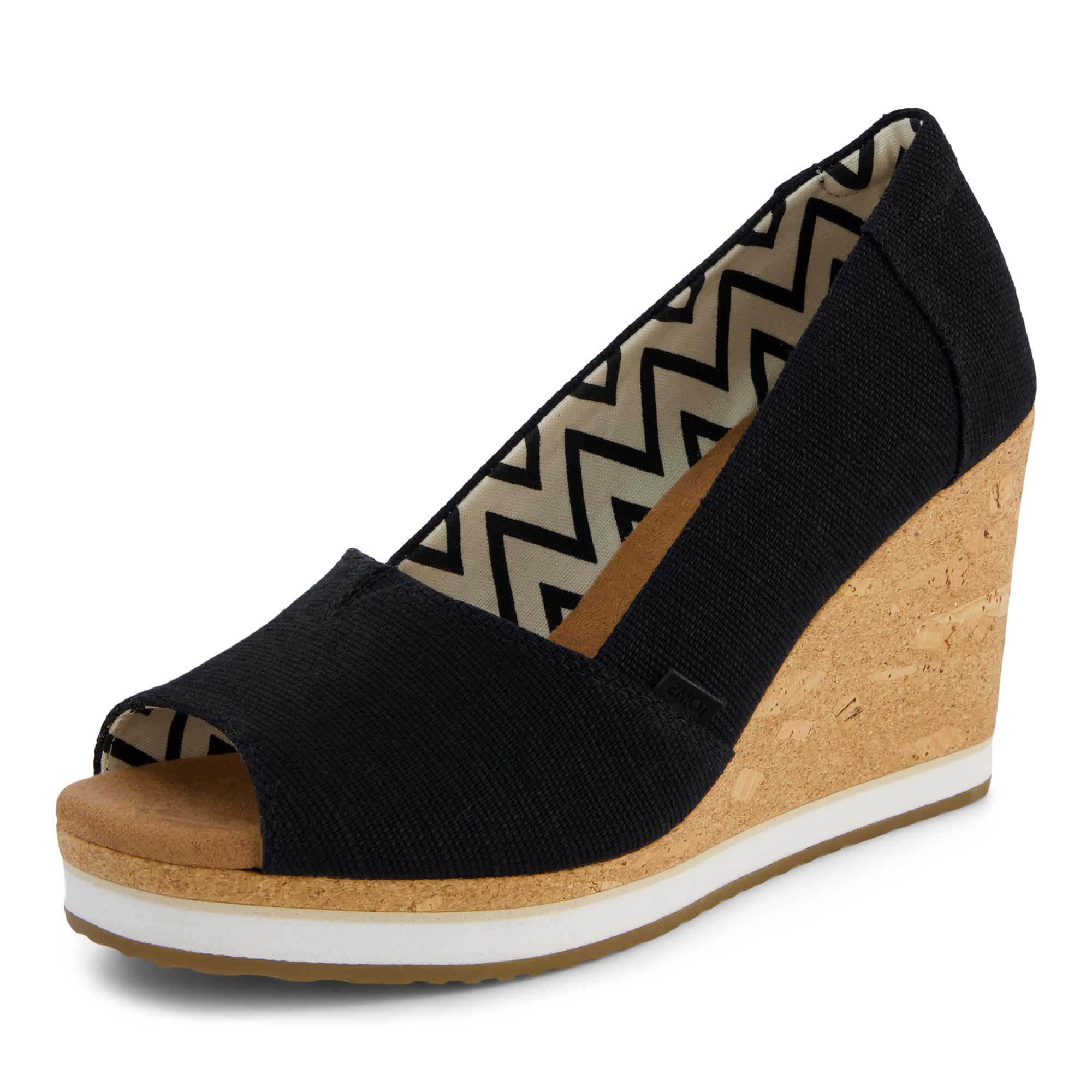 Sandalia con talón TOMS Essential Wedge de mujer, sofisticación y acabados de primera 8