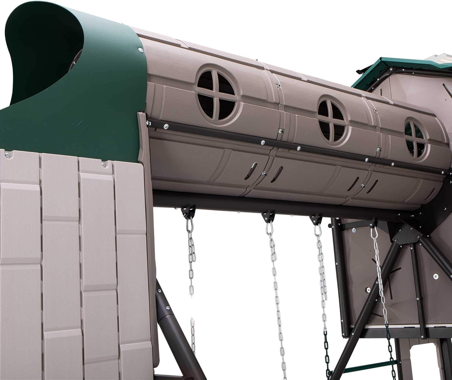 Limited Discount Lifetime 290704 Adventure Tunnel Swing Set, Earthtone Weekly Top Sale Lifetime 290704 Adventure Tunnel Swing Set, Earthtone