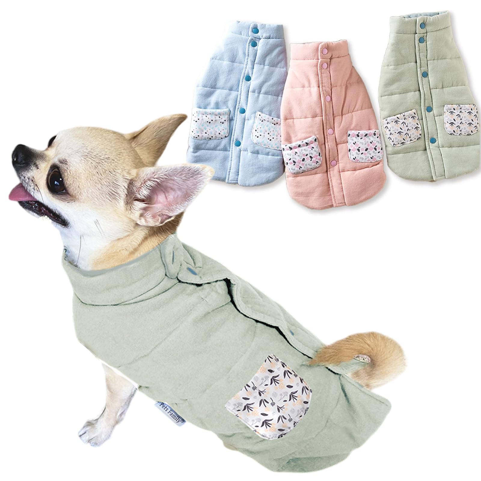 Amazon | Pets Family(ペッツファミリー) 犬服 ベスト 綿100