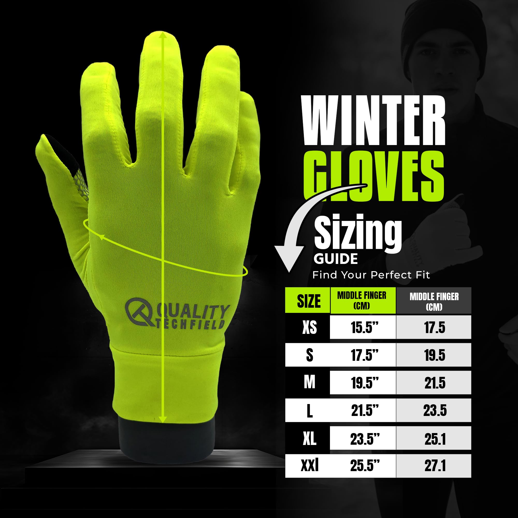 QTF Guantes deportivos ligeros para hombre y mujer, guantes para pantalla táctil, para correr, forro delgado y cálido, para invierno, ciclismo, caminar, ciclismo, deportes, conducción, antideslizantes