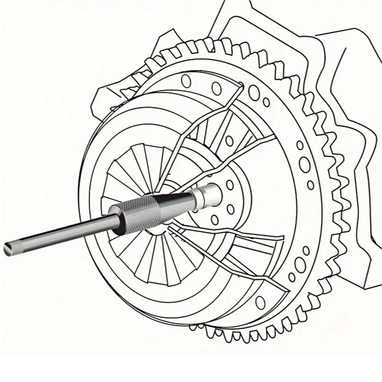 Kit centraggio Frizione Auto Strumento Calibrazione Frizione Auto 10 Pezzi Kit Correzione Foro Dell'allineatore Allineamento Universale Set Sostituzione Trasmissione Cuscinetto Mano