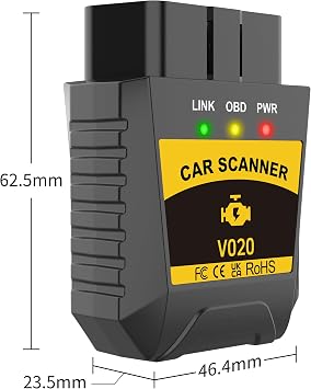 OBD2 Scanner Car Engine Fault Code Reader for iOS &Android