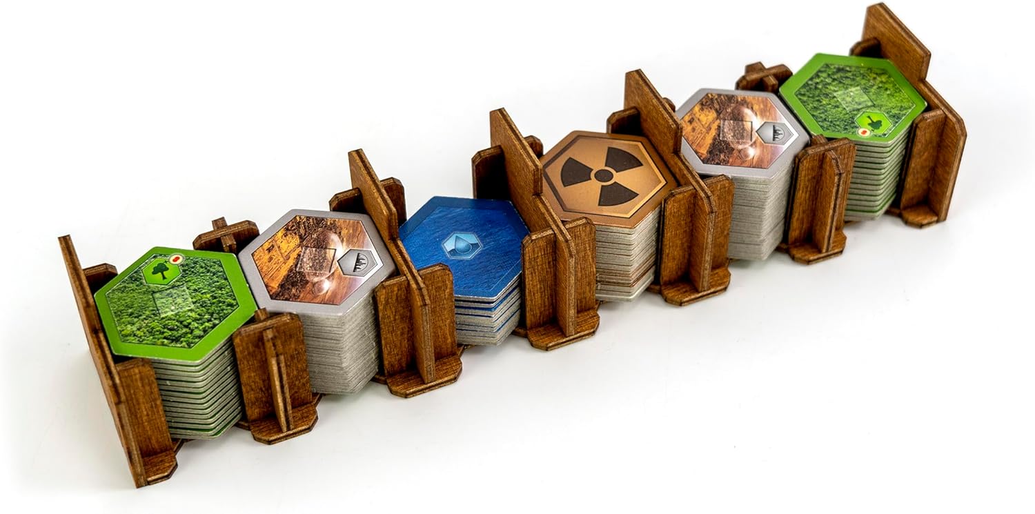 Martian Organizer for Terraforming Mars (Walnut Deluxe)