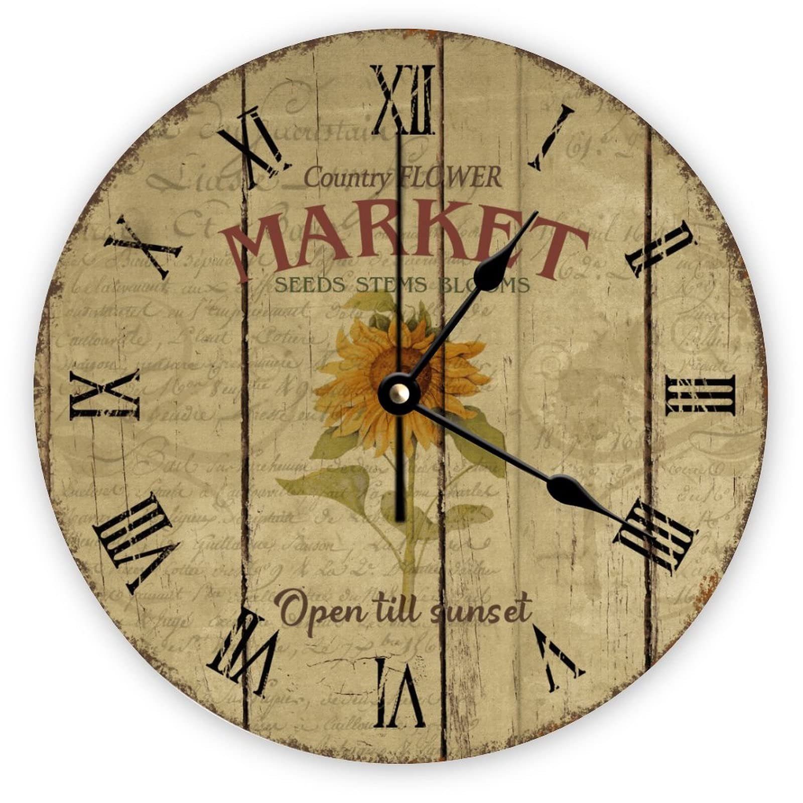Horloge murale rétro de salon pour créer une ambiance chaleureuse et silencieuse